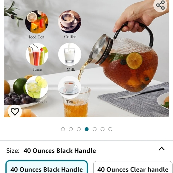 Glass pitcher - Picture 7 of 8